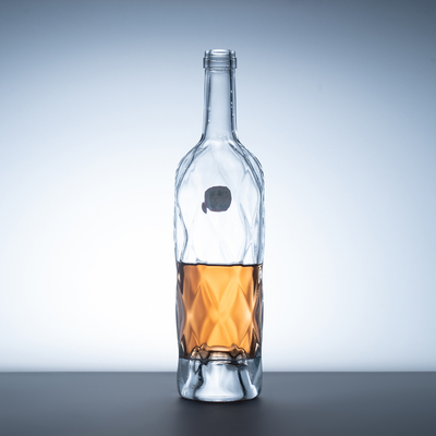 Hoofdmateriaal Super Flint Glas Brandy XO Mini Champagnecilinders met Ahornblad