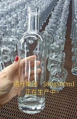 Gepersonaliseerde vorm Super Flint Glaskraag 250 ml Warme saus 500 ml Vodka 700 ml Glas drankflessen