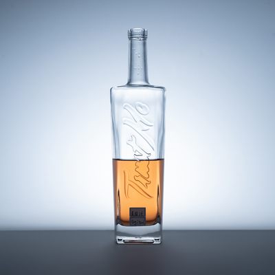 1 liter Whisky Glas Vodka Fles Leeg Spirit Fles 375ml 500ml 750ml met Cork Deksel