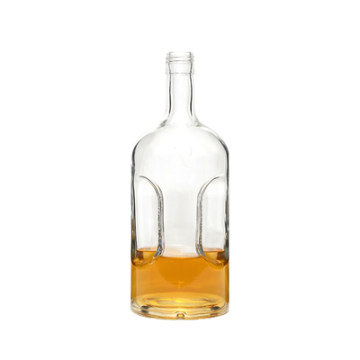 Super Flint aangepast kleurrijk elektroplaat Blauw Glas Tequila Vodka Liquor Fles 1L