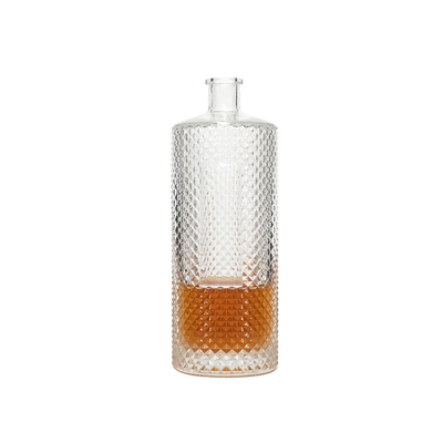 Super Flint aangepast kleurrijk elektroplaat Blauw Glas Tequila Vodka Liquor Fles 1L