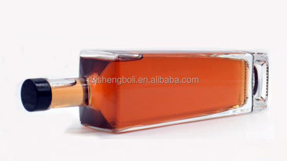 Op maat gemaakte heldere glazen fles voor olijfolie 750 ml 500 ml vodka drank gin recycleerbaar