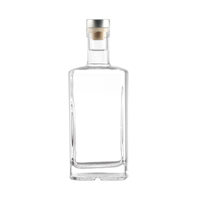 500 ml 700 ml 750 ml vierkante vodkafles in super flint glasmateriaal voor mineraalwater