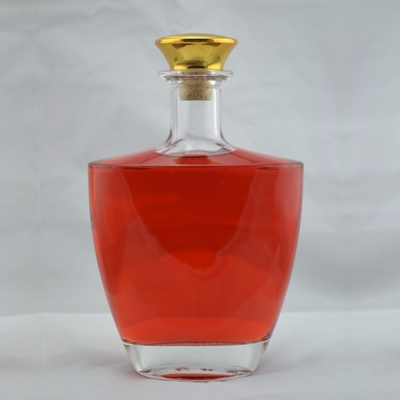 750 ml vierkant Brandy XO Flint Liquor 250 ml Flask Frosted Rum 375 ml Champagne Glasfles Kork