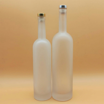 750 ml vierkant Brandy XO Flint Liquor 250 ml Flask Frosted Rum 375 ml Champagne Glasfles Kork