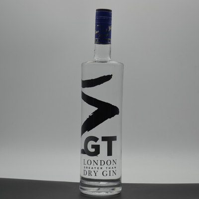 Persoonlijke ronde schouder schermdruk Frosted wit glasfles voor 750 ml alcoholische wodka