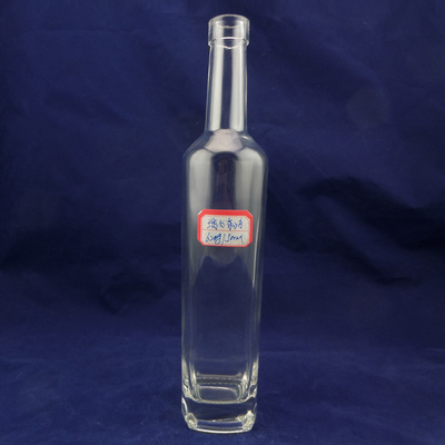 750 ml heldere glasfles gemaakt van super flint glasmateriaal voor whisky