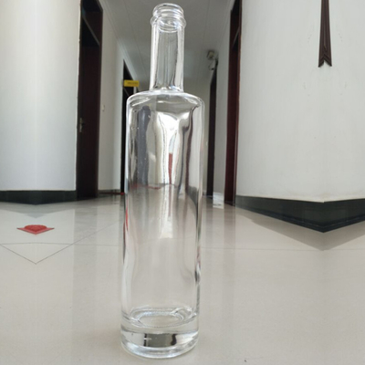Super Flint Glass Collar Ronde 700 ml Cork Top Clear Gin Fles voor Vodka liefhebbers