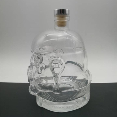 Decal oppervlak Handing Custom Design 750 ml glazen fles voor drank Whisky Gin Vodka