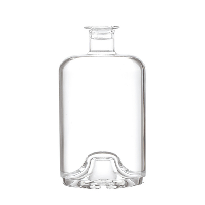 Houten kurkverzegelingsvorm Op maat gemaakte 500 ml brede glazen fles voor rum tequila vodka brandy olie