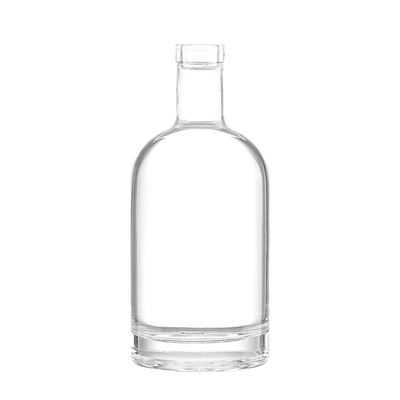 Houten kurkverzegelingsvorm Op maat gemaakte 500 ml brede glazen fles voor rum tequila vodka brandy olie