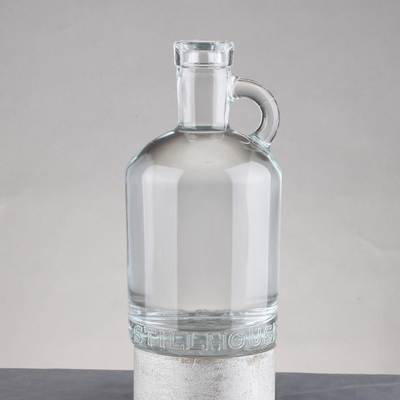 Brandy glazen fles met handvat 500 ml 750 ml vodka rum alcohol whisky glazen kraag