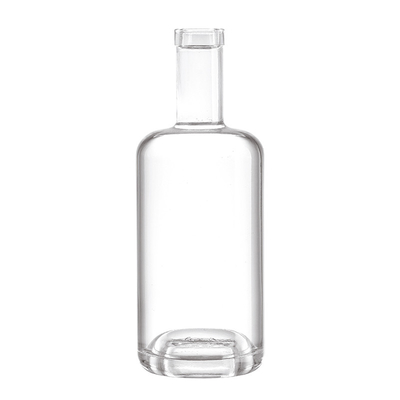 750 ml lege vodka-gin glasflessen met kurk van superfijn glasmateriaal