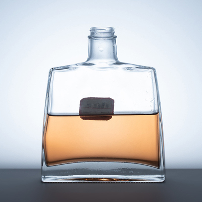 Custom 750 ml Liquor Spirit Brandy Glasfles Fancy Transparante 700 ml lege alcohol