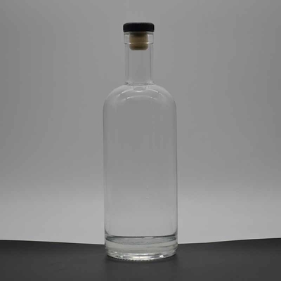 Super flint glas 750 ml fles voor dikke bodem kurk en aangepast ontwerp van drank
