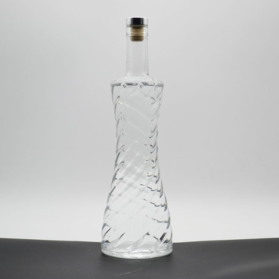 Super flint glas 750 ml fles voor dikke bodem kurk en aangepast ontwerp van drank