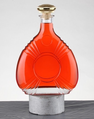 Super Flint glas materiaal Brandy glas fles voor Custom Liquor Spirit 700 ml