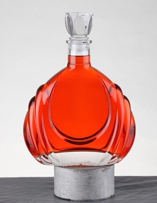 Super Flint glas materiaal Brandy glas fles voor Custom Liquor Spirit 700 ml