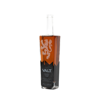 Leeg 500 ml 1000 ml 1 liter Mat zwart en wit aangepaste vorm alcohol gin flessen