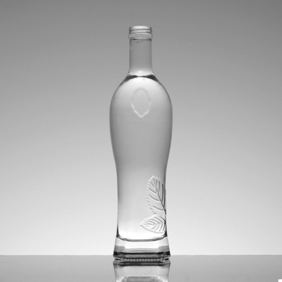OEM Duidelijk glas Soft Drinks Fles 300ml 500ml 750ml met diepvriesproces