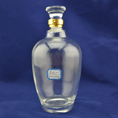 OEM Duidelijk glas Soft Drinks Fles 300ml 500ml 750ml met diepvriesproces