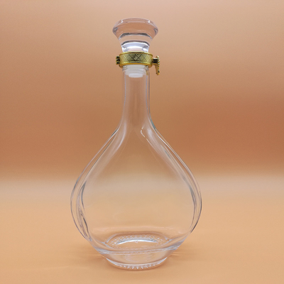 Op maat gemaakte Clear Flint 500ml vierkant glasflessen voor drank
