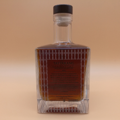 Op maat gemaakte Clear Flint 500ml vierkant glasflessen voor drank