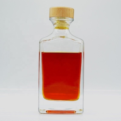 Op maat gemaakte Clear Flint 500ml vierkant glasflessen voor drank