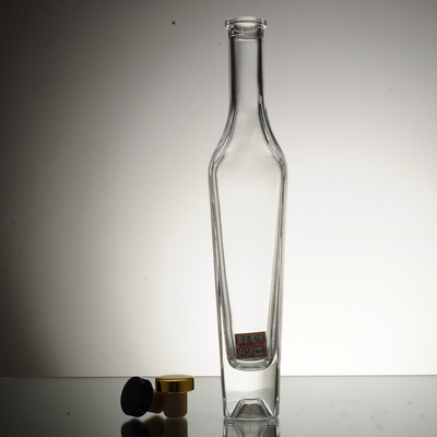 Super Flint glasmateriaal 50 ml plat helder lege glasfles voor wodka Whiskey Gin