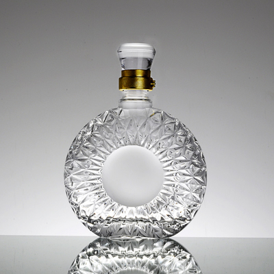 Handelszekerheid Hoog flint glas materiaal 750 ml heldere vodka fles voor groot evenement