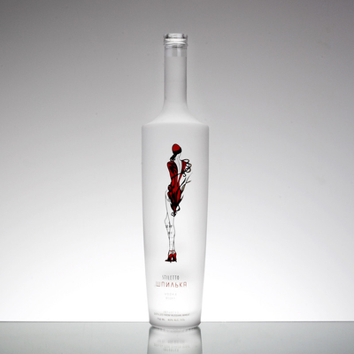 Handelszekerheid Hoog flint glas materiaal 750 ml heldere vodka fles voor groot evenement