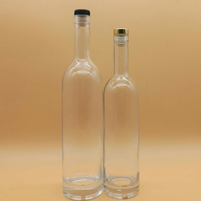 Decal Screen Printing Frosted Cork Vodka Flasje 500ml 750ml 1L Glasflasje voor Vodka
