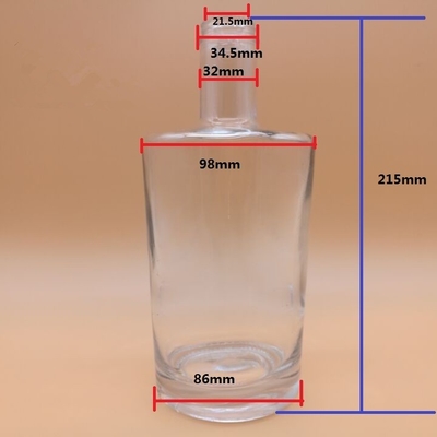Glasflessen voor whisky met een capaciteit van 750 ml Glas met doppen Andere diepgaande warmstempelen