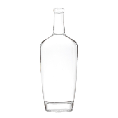 375 ml Persoonlijke vorm Super Flint Glas Vodka Champagne lege glasflessen met dop