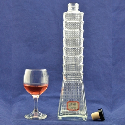 Gratis monsteraangifte Glas ginflessen voor alcohol/liquor lege glasfles