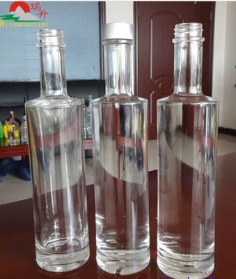 Op maat gemaakte vorm Gravureer binnen 200 ml 375 ml Duidelijke fles voor Vodka Tequila Rum