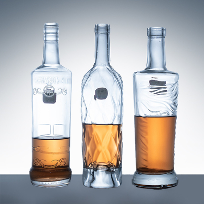 Super Flint glasfles voor lege drank Vodka Rum Gin 200ml 500ml 750ml 1L