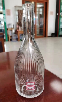 Op maat gemaakte vorm Gravureer binnen 200 ml 375 ml Duidelijke fles voor Vodka Tequila Rum