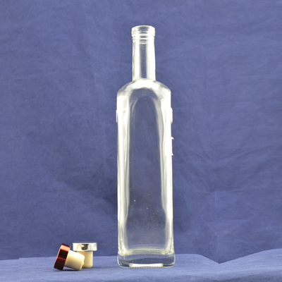 Gepersonaliseerd logo Acceptabel Duidelijk wit 750 ml fles voor rum Vodka en whisky