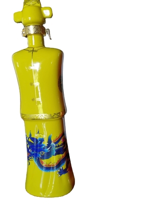 Gepersonaliseerde 24oz 26oz glazen pot in man en vrouw lichaam vorm met Decal oppervlak handhaving