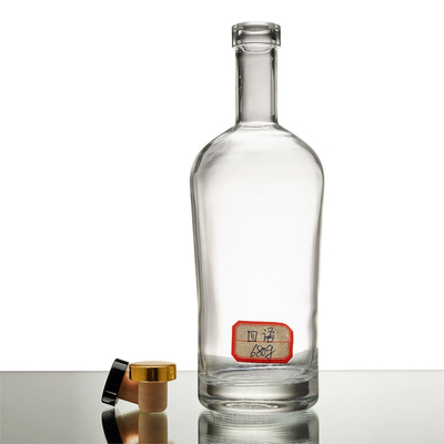 Kettingmateriaal Super Flint Glasmateriaal 4.5L Glasfles voor Vodka Gin Whiskey