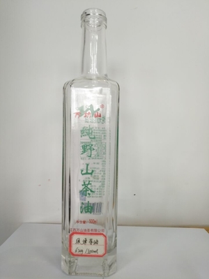Doorzichtige lege 750 ml vodka drank glazen fles met afdichting Cork/screw/Guala
