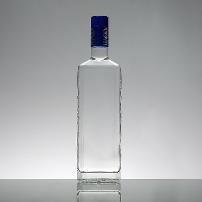 Warm stempen oppervlak hantering 1L super glas whiskey fles gemaakt van kristalwit materiaal