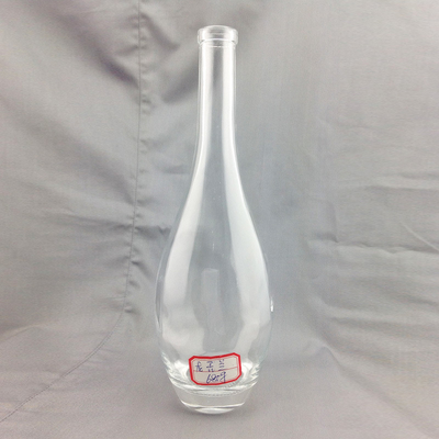 Glas 700 ml lege fles olijfolie met certificaat en dikke basis