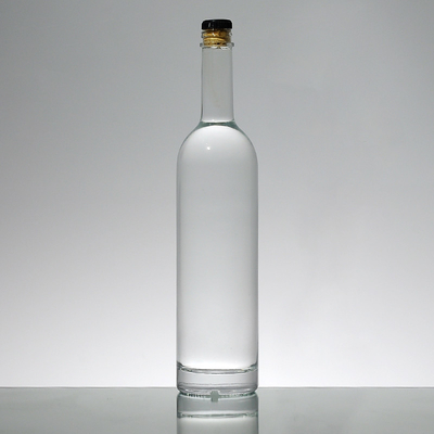 Warm stempen oppervlak hantering 1L super glas whiskey fles gemaakt van kristalwit materiaal