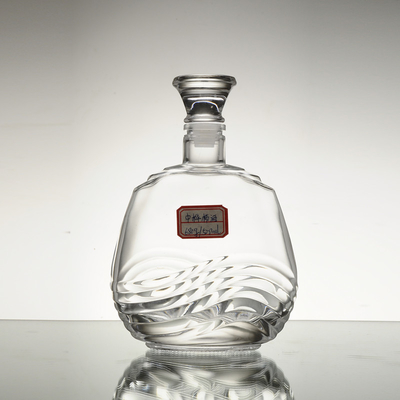 500 ml glazen alcoholflessen met bevroren/transparante/geverfde kleur