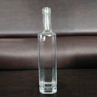 Glas 700 ml lege fles olijfolie met certificaat en dikke basis