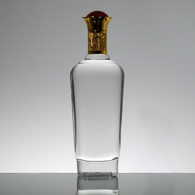 Warm stempen oppervlak hantering 1L super glas whiskey fles gemaakt van kristalwit materiaal