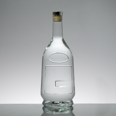 Warm stempen oppervlak hantering 1L super glas whiskey fles gemaakt van kristalwit materiaal