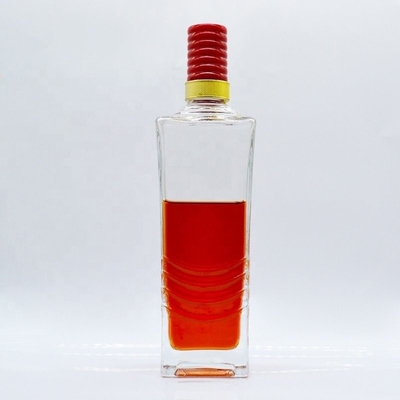 Persoonlijke lege drankfles 1L vodka glazen fles met uniek ontwerp Express verzending
